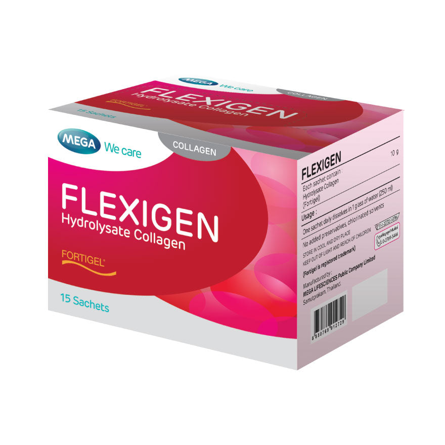 MEGA We care FLEXIGEN 10 G. 15 SAC เฟลกซิเจน 15 ซอง