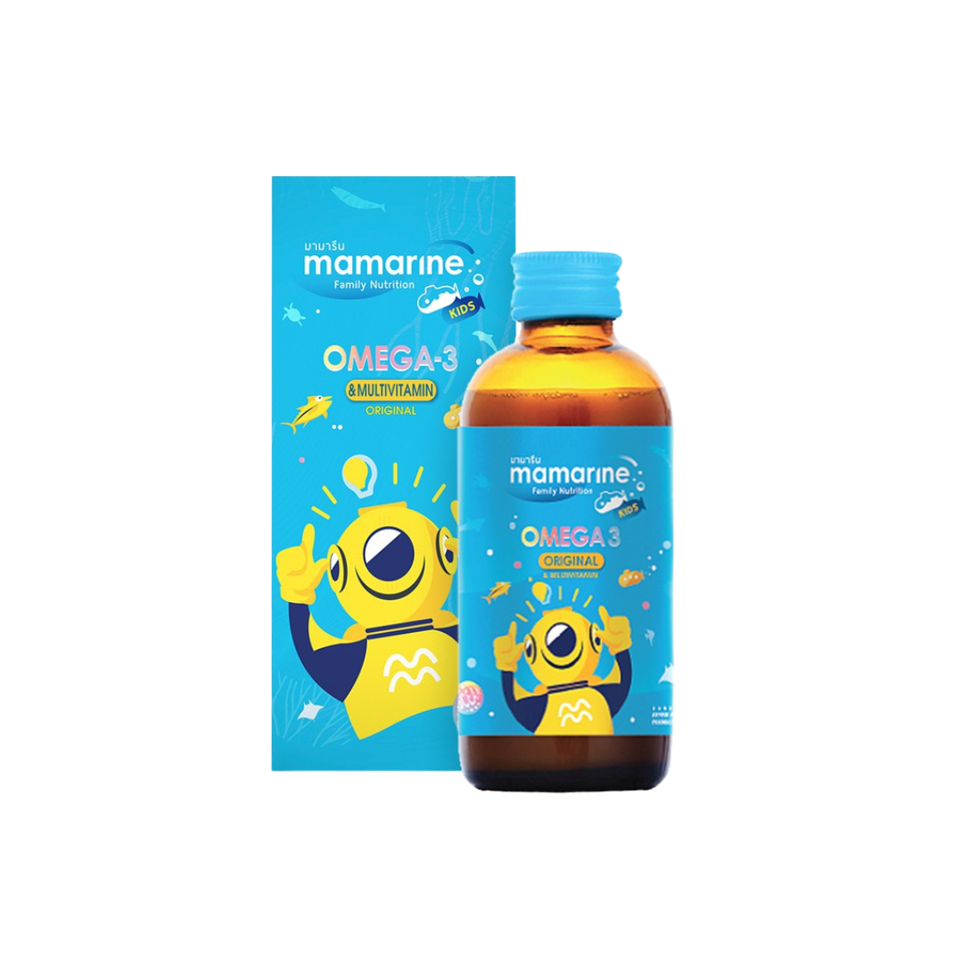 MAMARINE OMEGA 3 ORIGINAL 120 ML. (สีฟ้า)