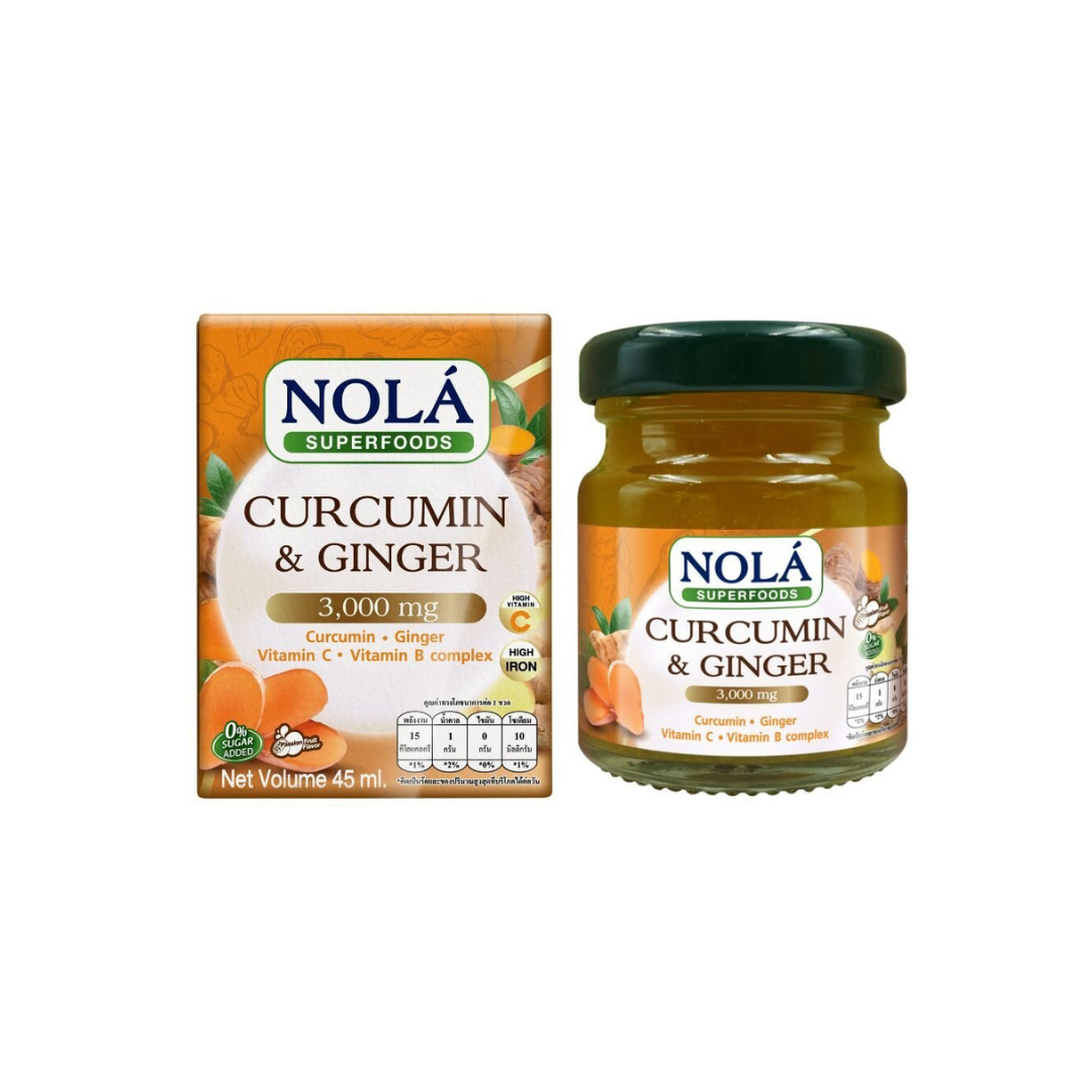 NOLA CURCUMIN GINGER ขมิ้นชัน และน้ำขิง 45 ml.