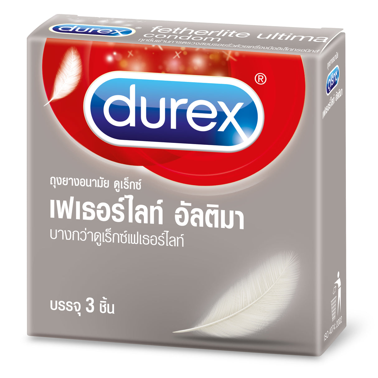 DUREX FETHERLITE ULTIMA ดูเร็กซ์ เฟเธอร์ไลท์ อัลติม่า 3 ชิ้น