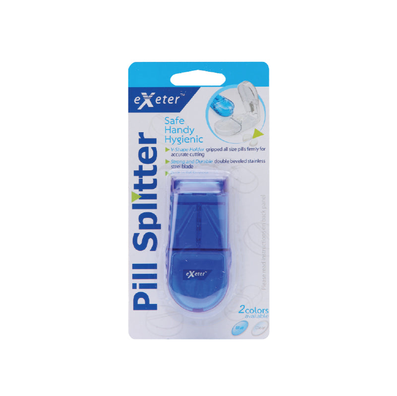 EXT. PILL SPLITTER ( BLUE )