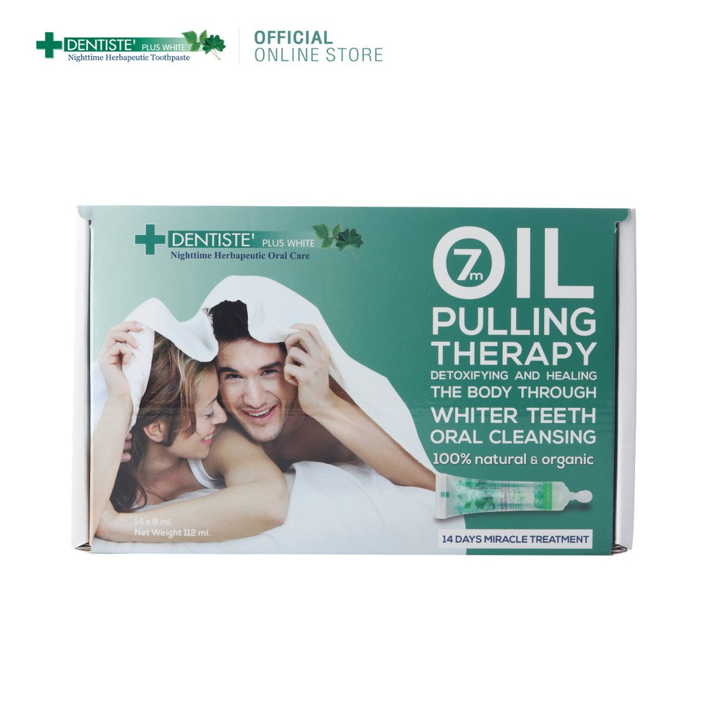 Dentiste' Miracles Oil Pulling น้ำยาบ้วนปาก ดีทอกซ์ช่องปาก 7คุณประโยชน์ ลดไมเกรน สุขภาพผิว 14ชิ้น/กล่อง เดนทิสเต้