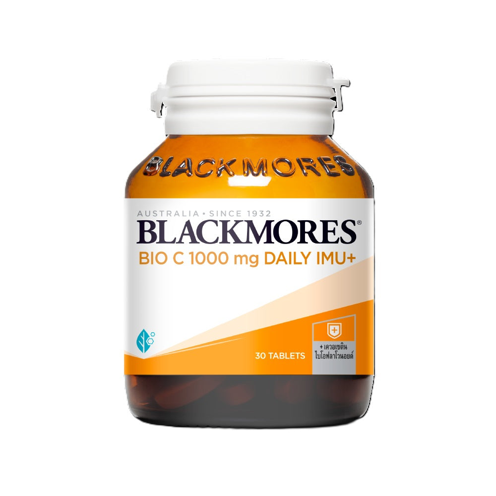 Blackmores Bio C 1000mg Daily Imu+ (30 tabs) แบลคมอร์ส ไบโอ ซี 1000 มก. เดลี ไอมู+ (30 เม็ด)