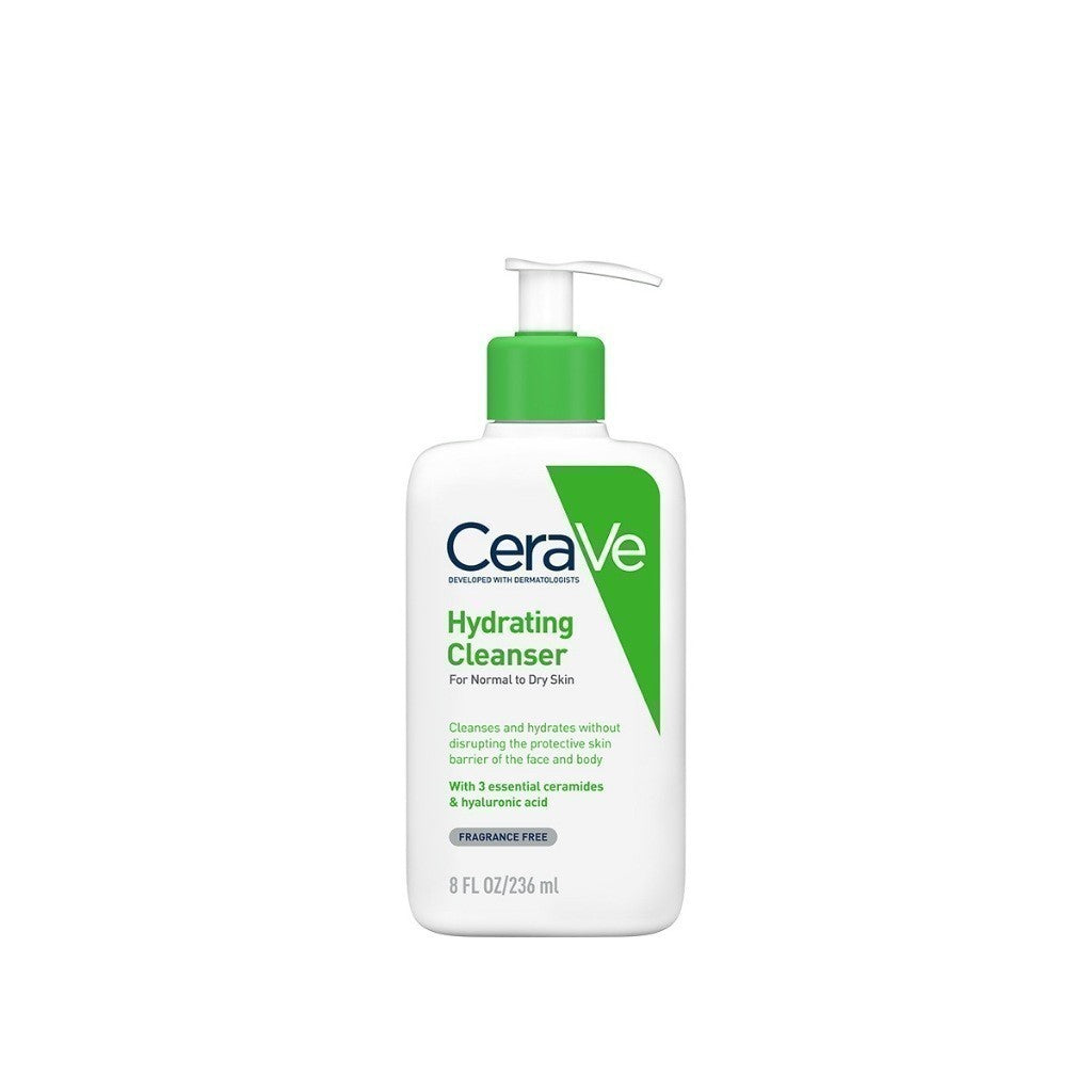 CERAVE Hydrating Cleanser ทำความสะอาดผิวหน้าและผิวกายสำหรับผิวแห้ง