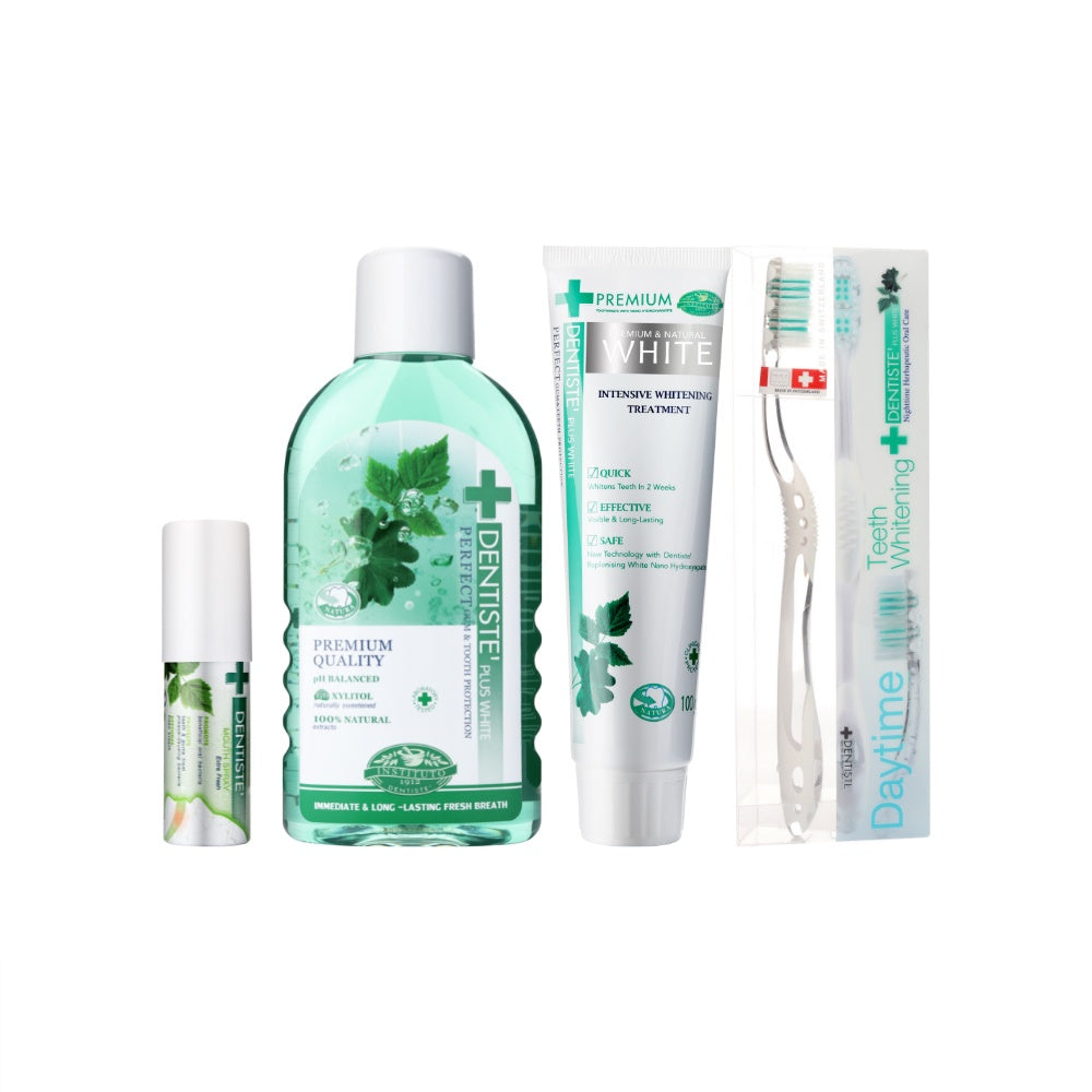 Dentiste' เซ็ตฟันขาว สำหรับแปรงตอนเช้า Daytime Premium White Set