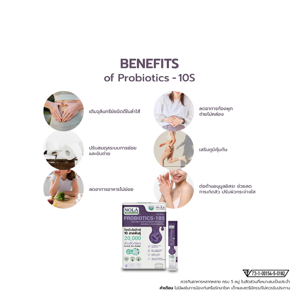 NOLA PROBIOTIC โพรไบโอติกส์-10S