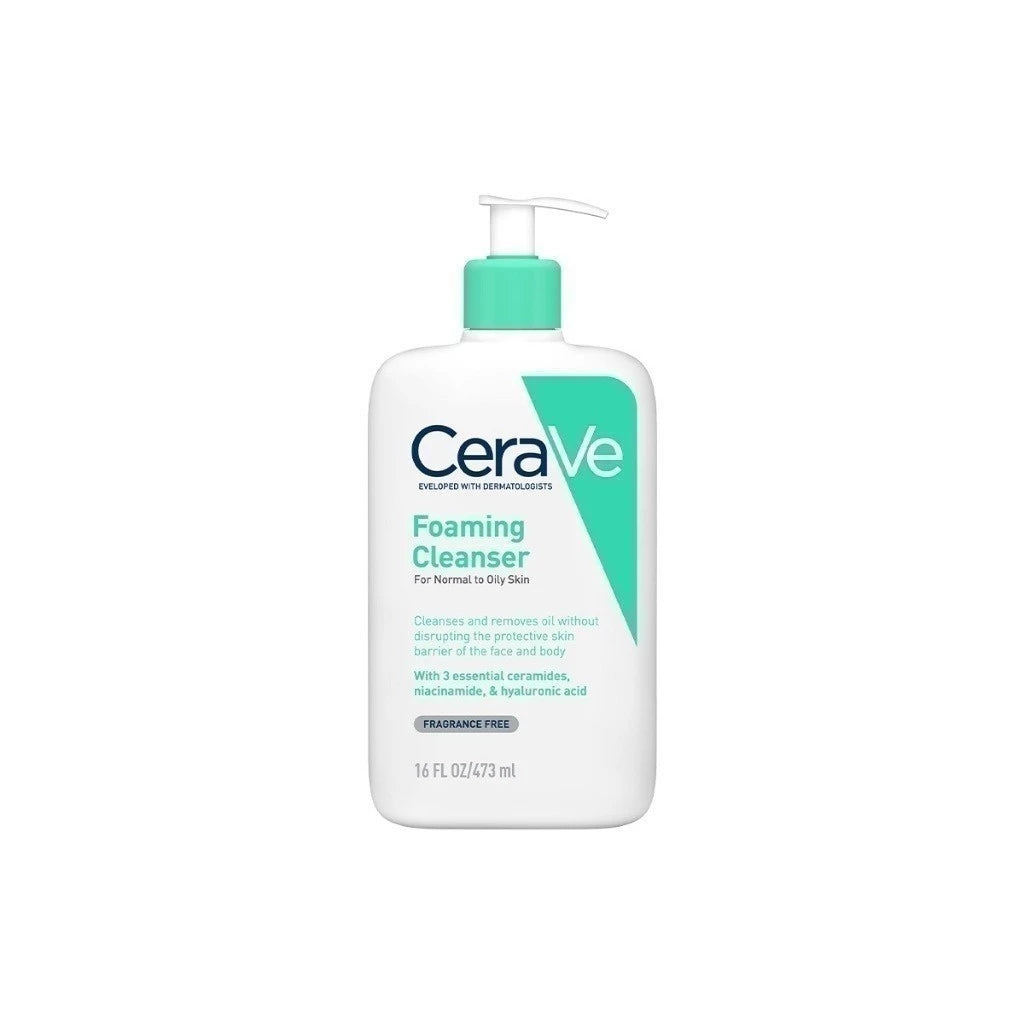 CERAVE Foaming Cleanser โฟมมิ่ง คลีนเซอร์ โฟมทำความสะอาดผิวหน้าและผิวกาย สำหรับผิวมัน ผิวผสม