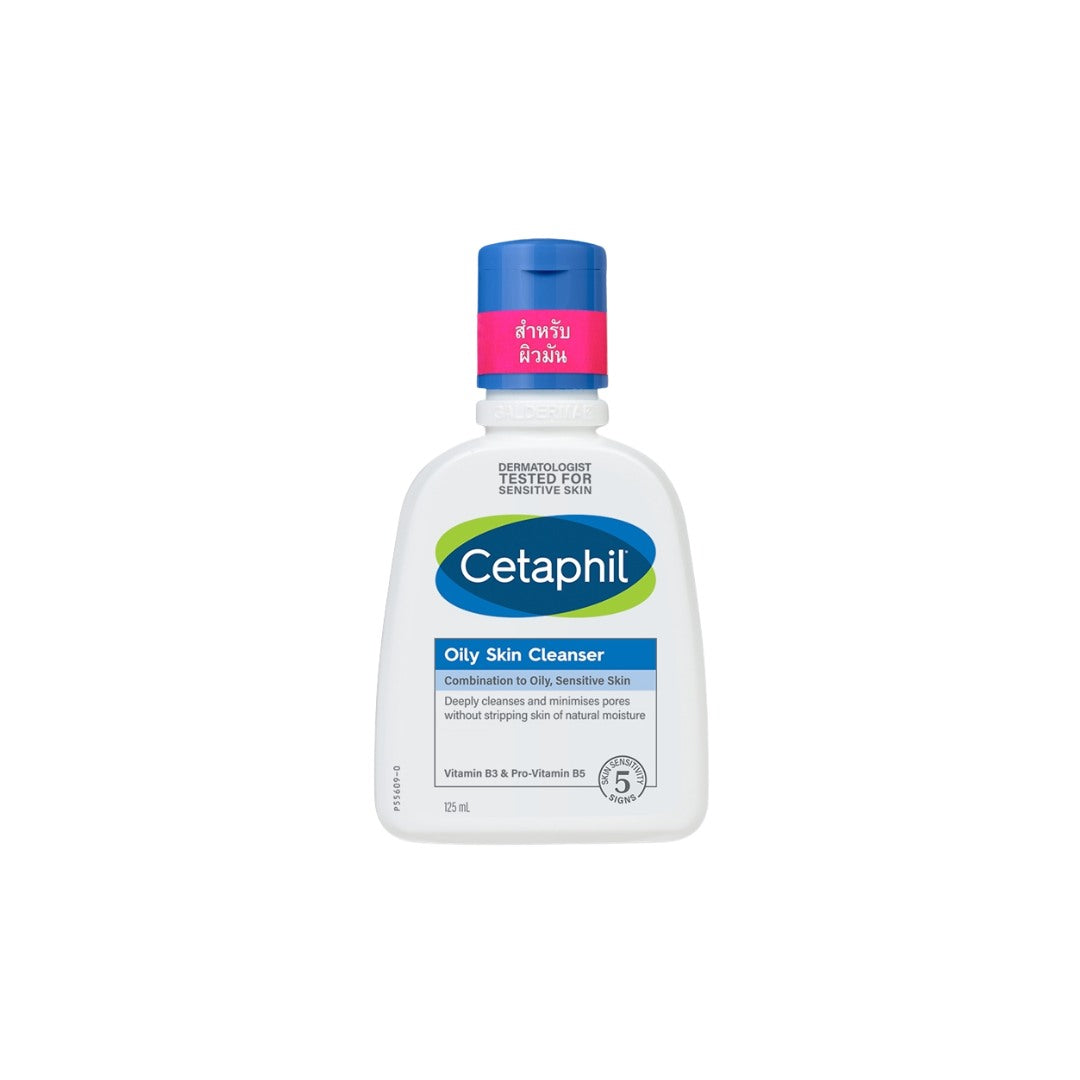 CETAPHIL OILY SKIN CLEANSER 125 ML.เซตาฟิล ออยลี่ สกิน คลีนเซอร์ เจลล้างหน้าสำหรับผิวมัน เป็นสิวง่าย 1 ขวด บรรจุ 125 มิลลิลิตร