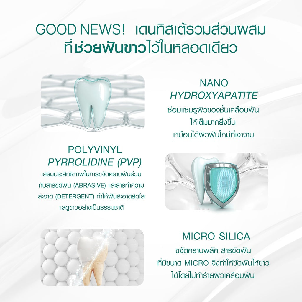 Dentiste' Travel Pack Whitening (Foldable) เซ็ตยาสีฟันสูตร Premium White พร้อมแปรงพับ แบบพกพา สำหรับท่องเที่ยว เดนทิสเต้