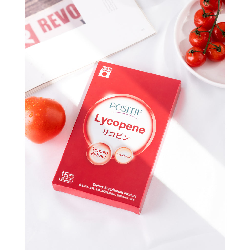 POSITIF LYCOPENE สารสกัดจากมะเขือเทศ วิตามินซีและอี 15 SOFT CAPSULES