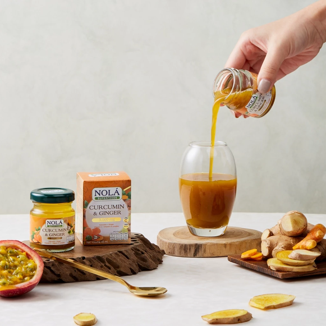 NOLA CURCUMIN GINGER ขมิ้นชัน และน้ำขิง 45 ml.