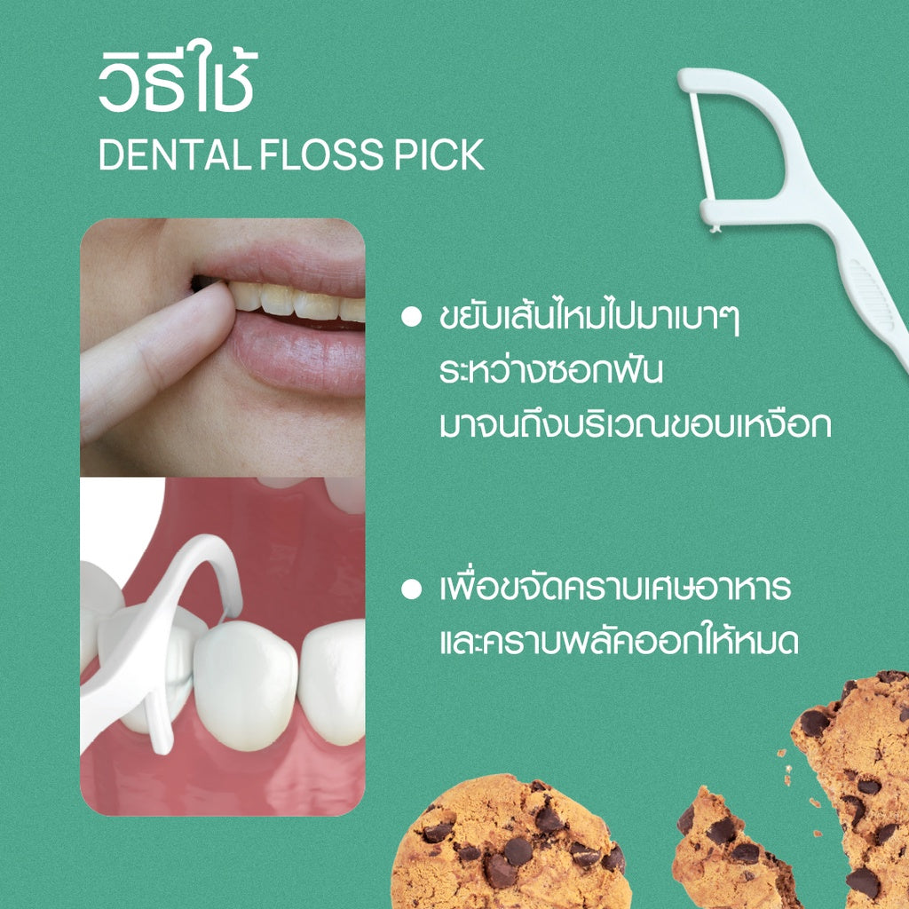Dentiste Dental Floss Pick 40 ชิ้น