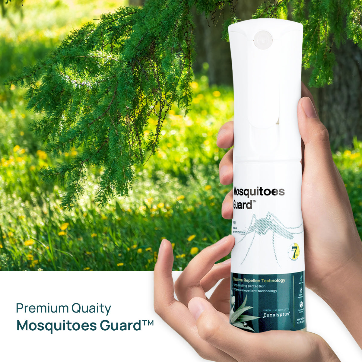 Mosquitoes Guard™ Spray สเปรย์ออยกันยุงสูตรธรรมชาติ กลิ่นยูคาลิปตัส 100 ml.