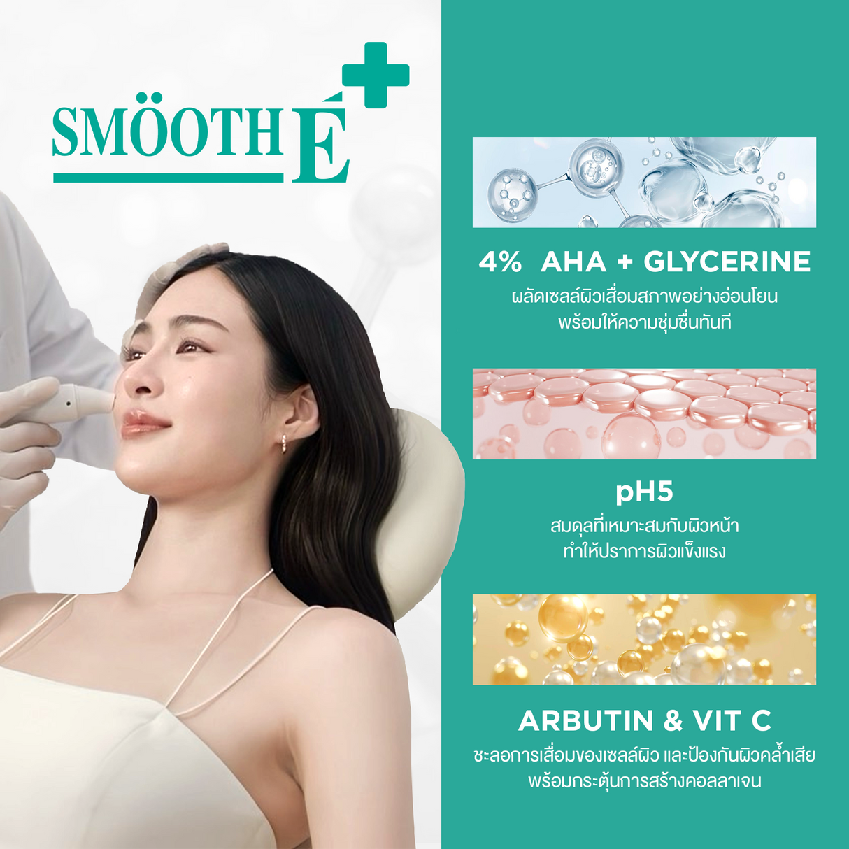 (Deal Duo) Smooth E Clinical Dose Serum 30g. free Smooth E Mineral Spray 100 ml.