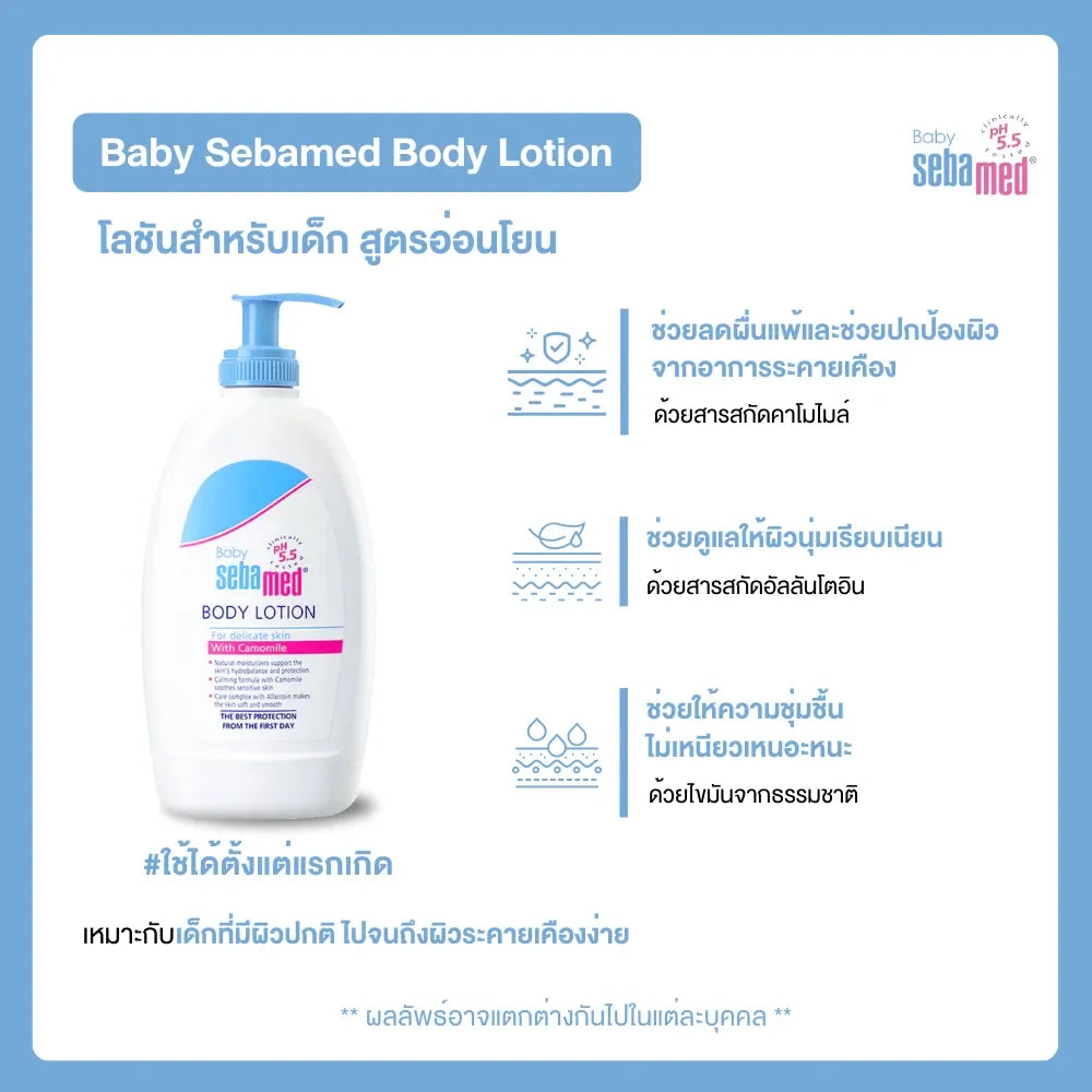 Baby Sebamed Body Lotion โลชั่นถนอมผิวสำหรับเด็ก