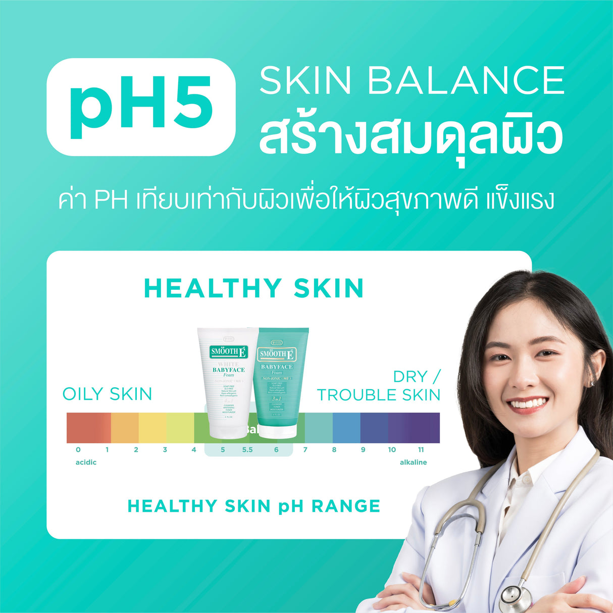 Smooth E White Babyface Foam