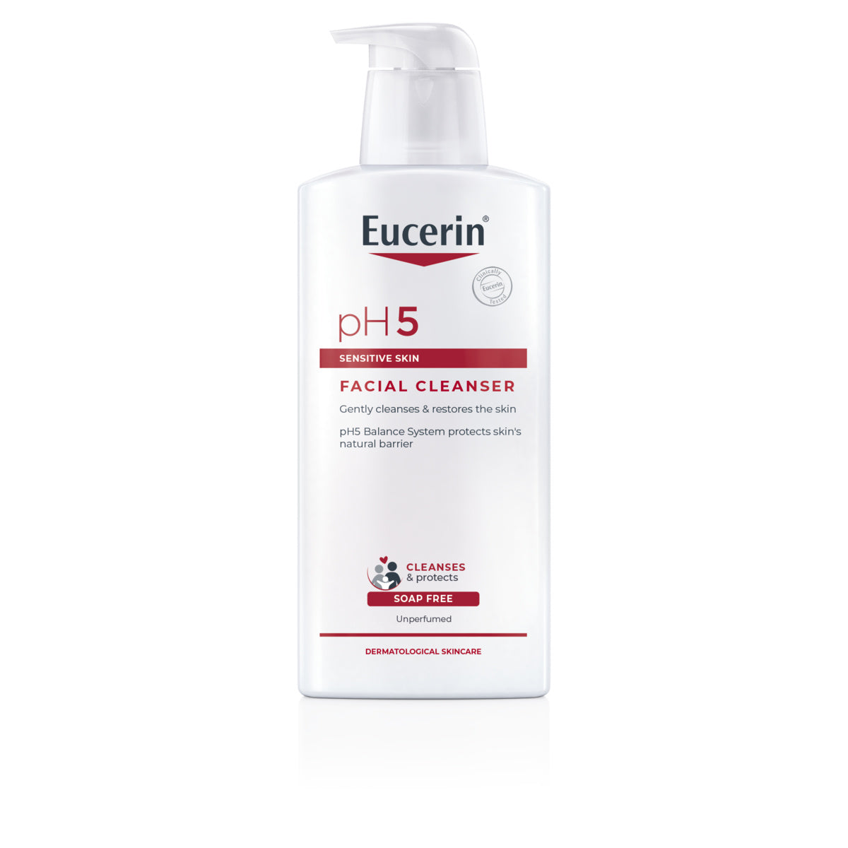 Eucerin pH5 SENSITIVE SKIN FACIAL CLEANSER 400 ML ยูเซอริน เจลล้างหน้าสูตรอ่อนโยน สำหรับผิวบอบบางแพ้ง่าย