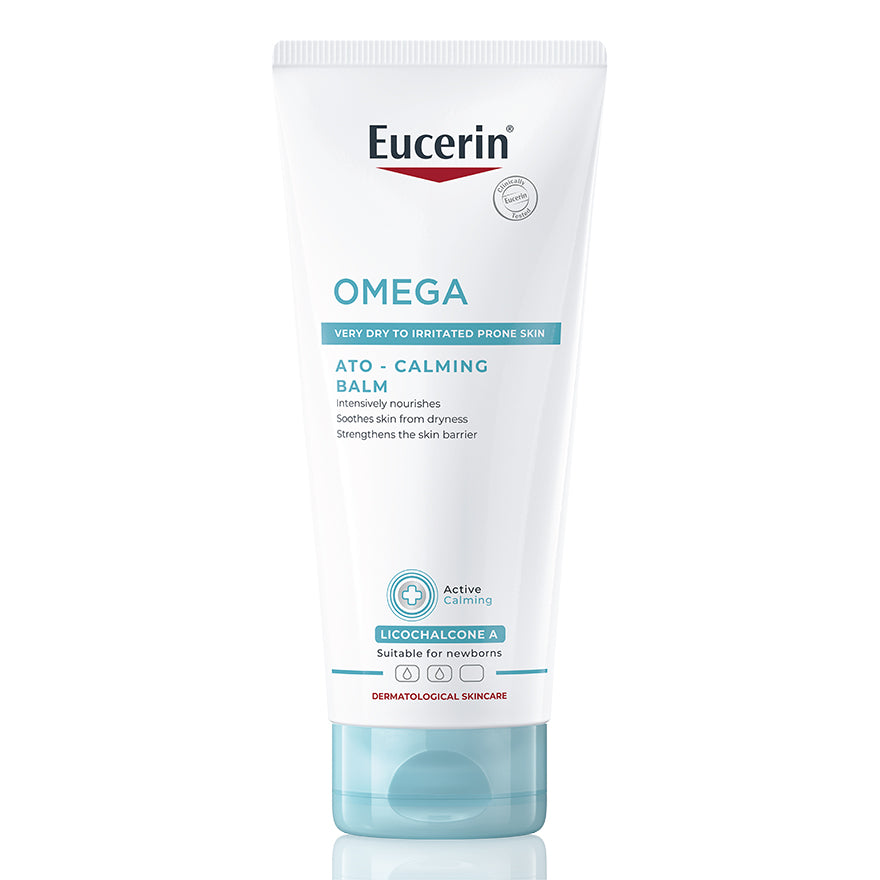 Eucerin OMEGA ATO-CALMING BALM 200 ML บาล์มบำรุงผิวหน้าและผิวกาย สำหรับผู้มีปัญหาผิวแห้ง ผิวแพ้ง่าย แดง คัน