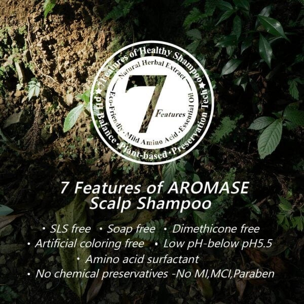 AROMASE Anti-hair Loss Essential Shampoo 400 ml. แชมพูลดผมร่วง เสริมรากผมแข็งแรง บำรุงหนังศีรษะ ขายดีอันดับ 1 ในไต้หวัน