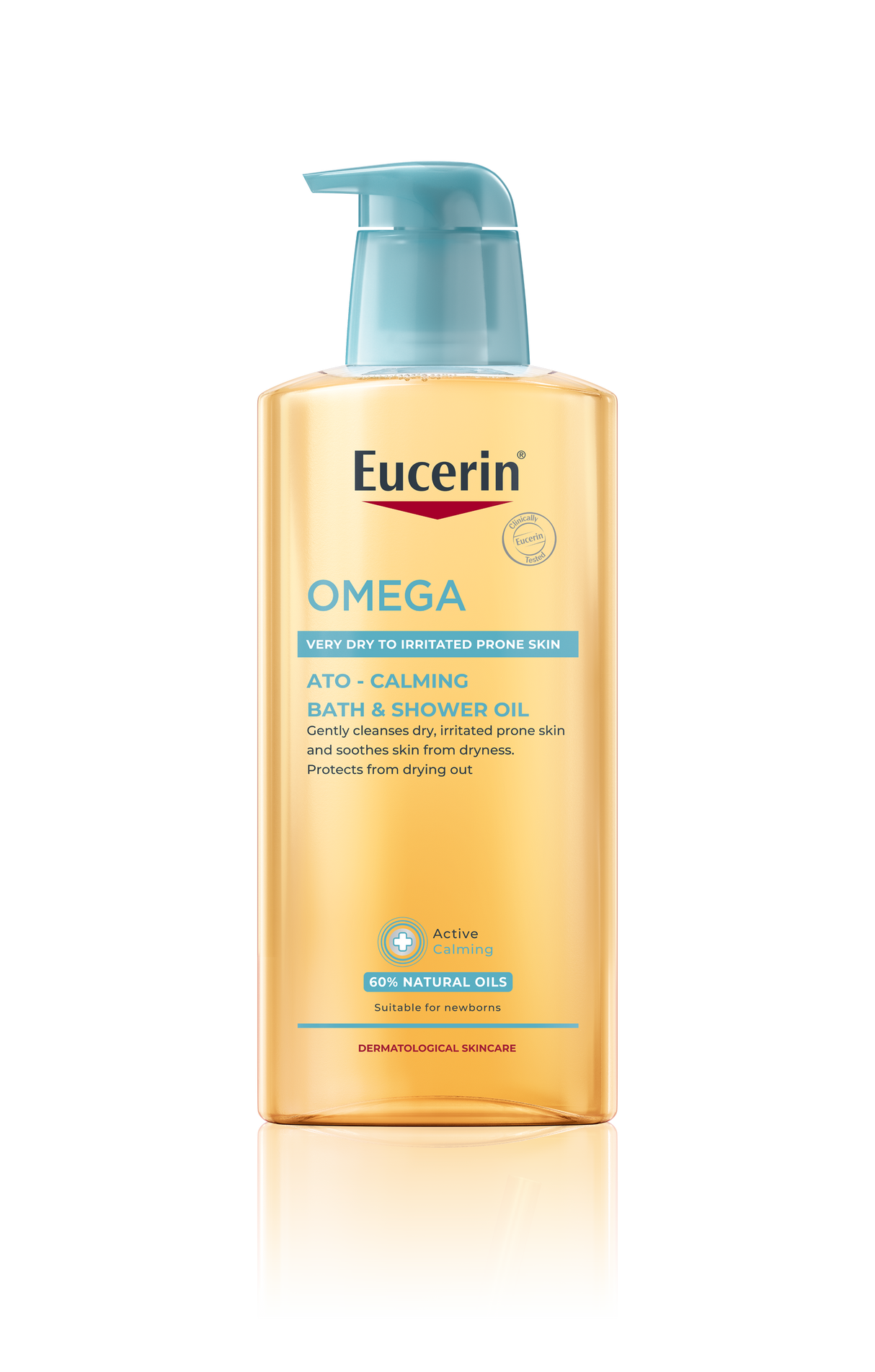 Eucerin OMEGA ATO-CALMING BATH & SHOWER OIL 400 ML ยูเซอริน โอเมก้า บาธ แอนด์ ชาวเวอร์ ออยล์ ออยล์อาบน้ำสูตรอ่อนโยน