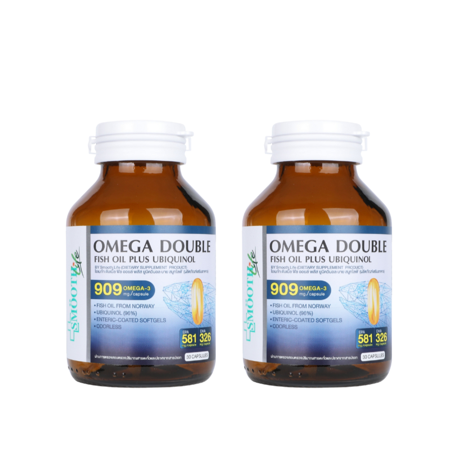 Omega Double FIsh Oil Plus Ubiquinol by Smooth Life