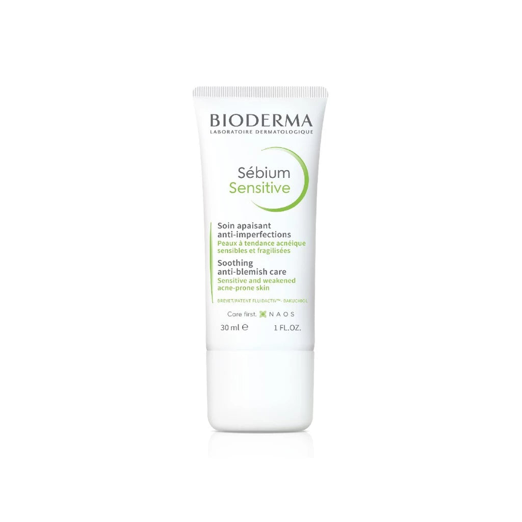 Bioderma Sebium Sensitive 30 ml ครีมบำรุงผิวหน้า สำหรับผิวมัน ผิวผสม เป็นสิวง่าย