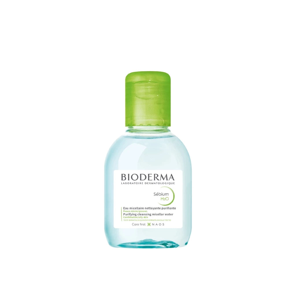 Bioderma Sebium H2O 100 ml ไมเซล่าคลีนซิ่งวอเตอร์ คลีนซิ่งผิวแพ้ง่าย-เป็นสิวง่าย ผิวมัน-ผิวผสม
