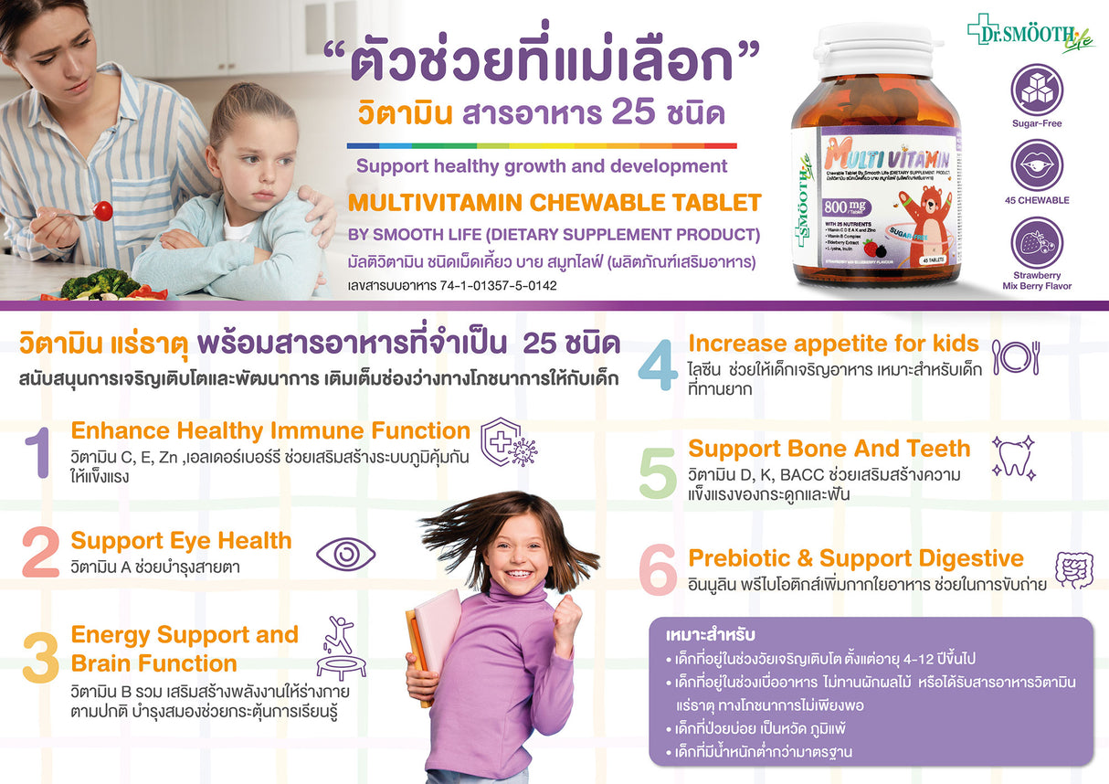 Multivitamin Chewable Tablet by Smooth Life