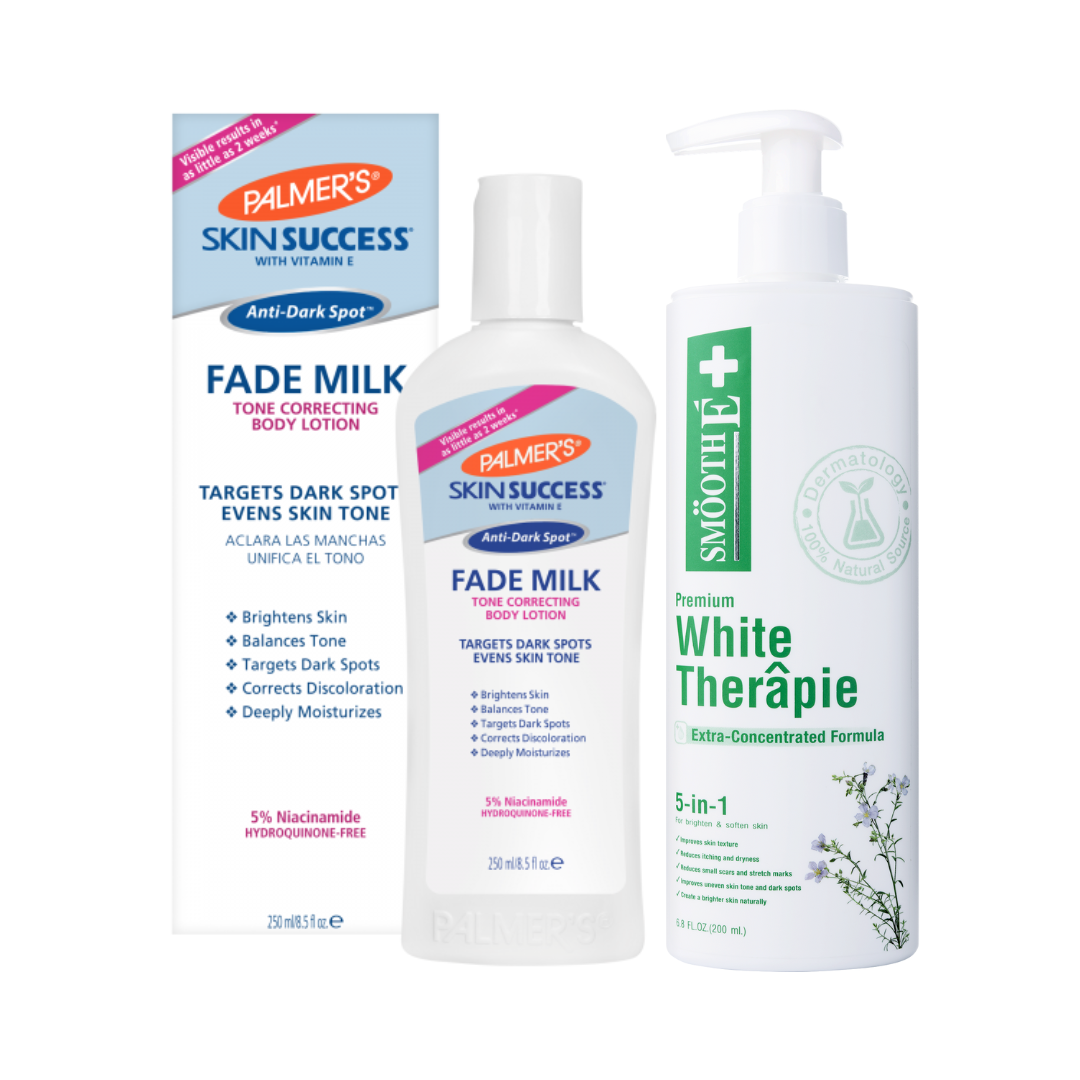 Smooth E Double Smooth Skin Set - Smooth E White Therapie x Palmer's Fade Milk