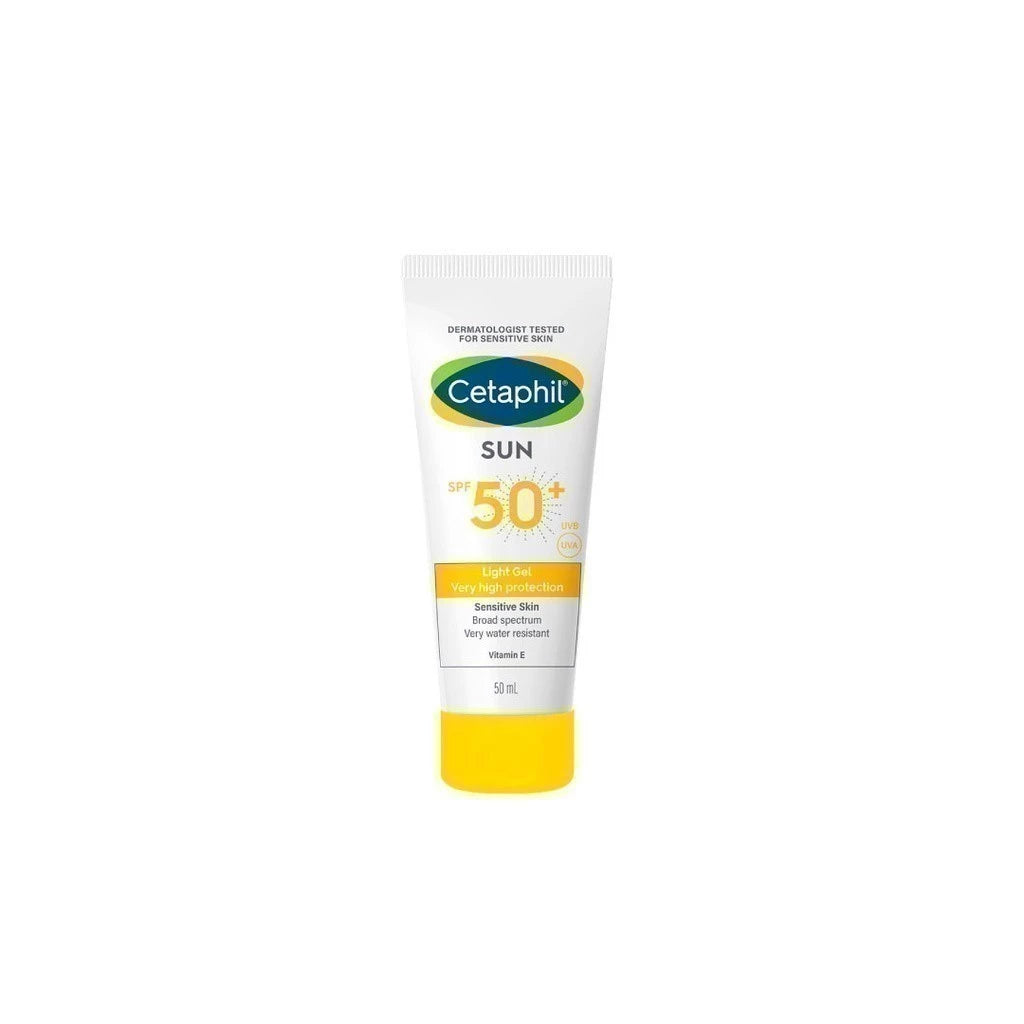 Cetaphil Sun SPF 50+ Light Gel เซตาฟิล เจลกันแดด สูตรอ่อนโยนสำหรับผิวแพ้ง่าย 50 ml.