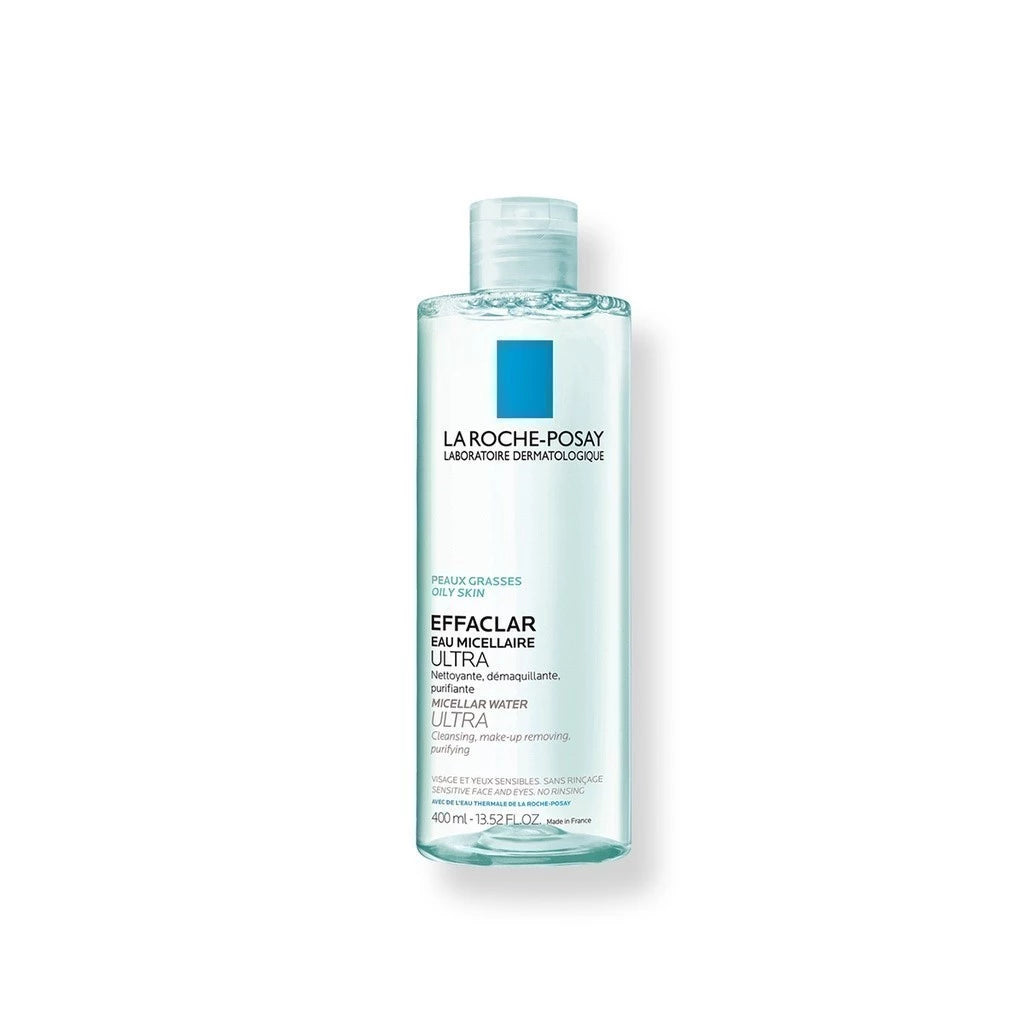 La Roche-Posay Effaclar Micellar Water Ultra ลา โรช-โพเซย์ ล้างเครื่องสำอางสำหรับผิวมัน-ผิวผสม เป็นสิวง่าย 400ml