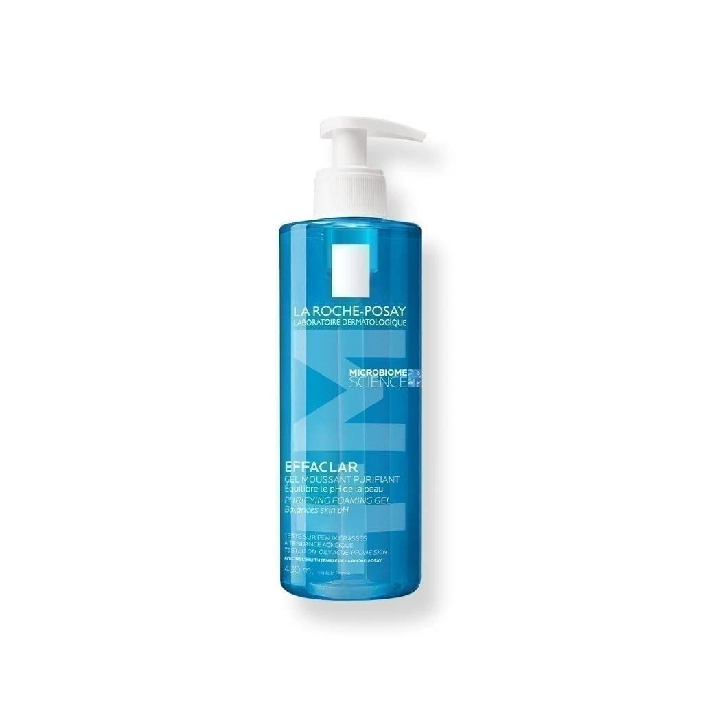 La Roche-Posay EFFACLAR FOAMING GEL ลา โรช-โพเซย์ เอฟฟาคลาร์ เจลล้างหน้าสำหรับผิวมัน 400ml.