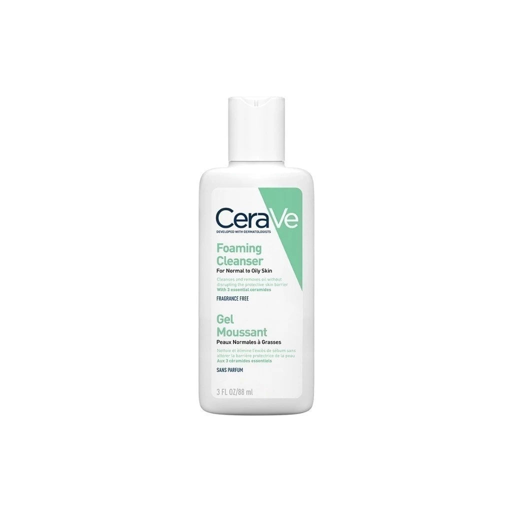 CERAVE Foaming Cleanser คลีนซิ่งโฟมทำความสะอาดผิวหน้าและผิวกาย สำหรับผิวมัน 88ml