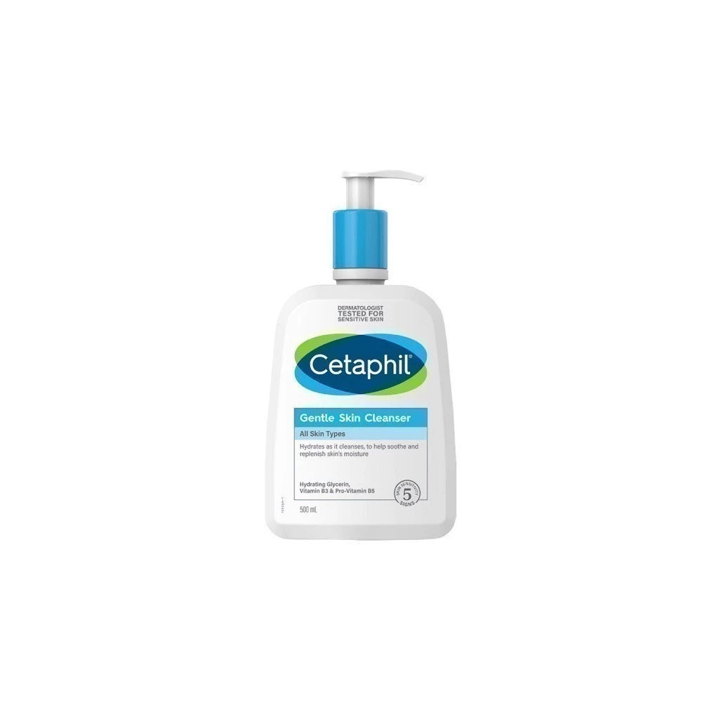 Cetaphil Gentle Skin Cleanser เซตาฟิล เจลทำความสะอาดผิวหน้าและผิวกาย สำหรับผิวบอบบาง แพ้ง่าย และทุกสภาพผิว 1 liter