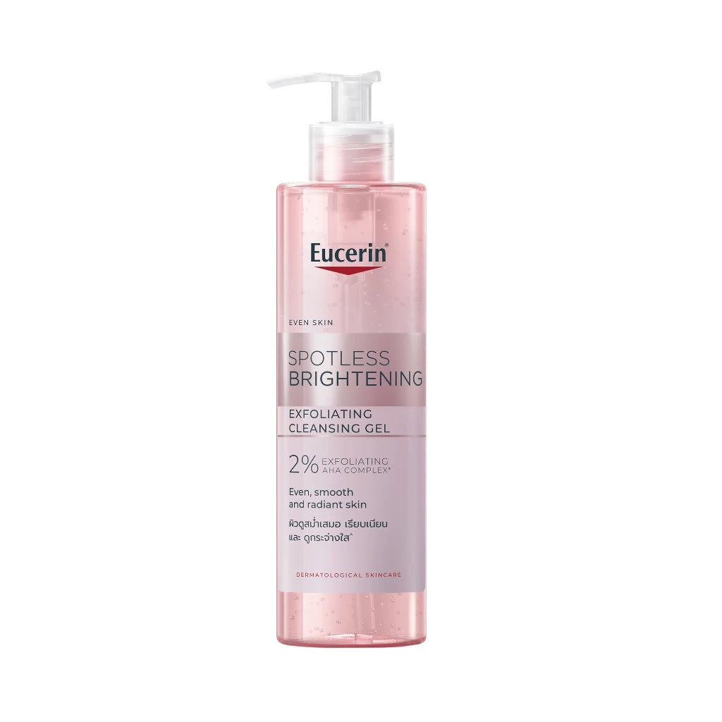 Eucerin SPOTLESS BRIGHTENING EXFOLIATING CLEANSING GEL 400 ML คลีนซิ่งเจลล้างหน้าเพื่อผิวกระจ่างใส