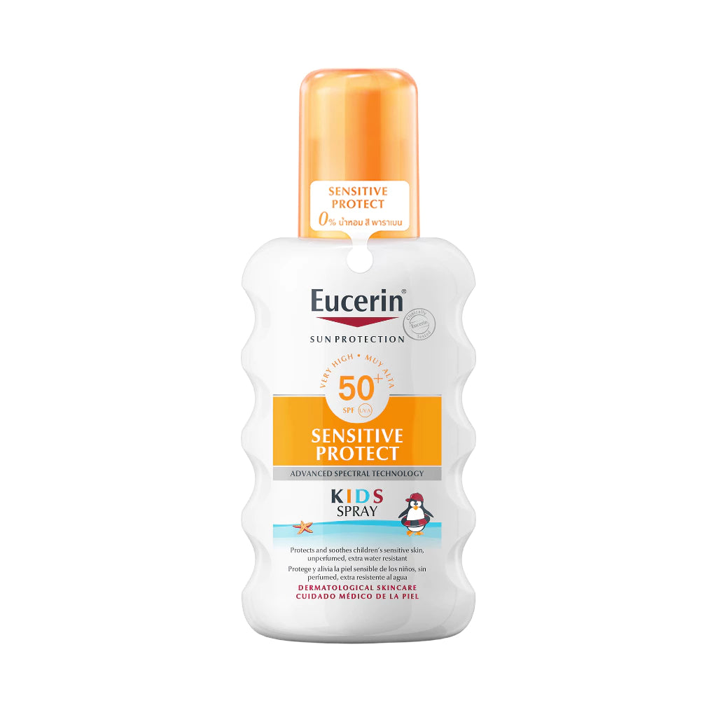 Eucerin SUN SENSITIVE PROTECT KIDS SPRAY SPF 50+ 200 ML (ยูเซอริน สเปรย์กันแดด เหมาะกับสภาพผิวเด็ก)