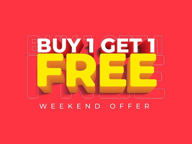 Buy 1 Get 1 Free