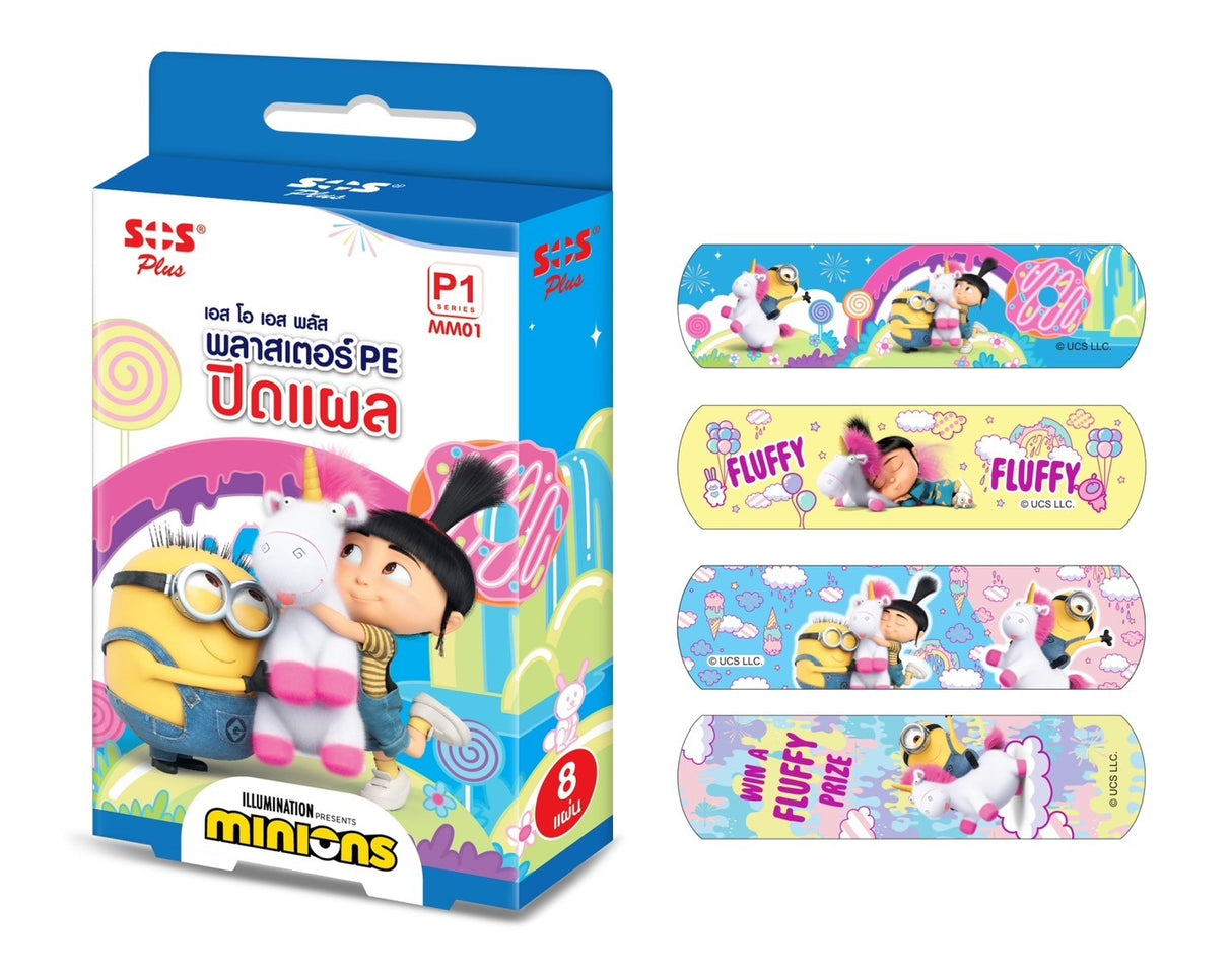 SOS KITTY/MINIONS PE PLASTER (1x8'S)