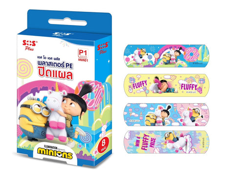 SOS KITTY/MINIONS PE PLASTER (1x8'S)