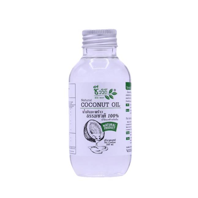 Bio Way ชีววิถี Coconut Oil Natural 100% น้ำมันมะพร้าวธรรมชาติ 100% 100 ml.
