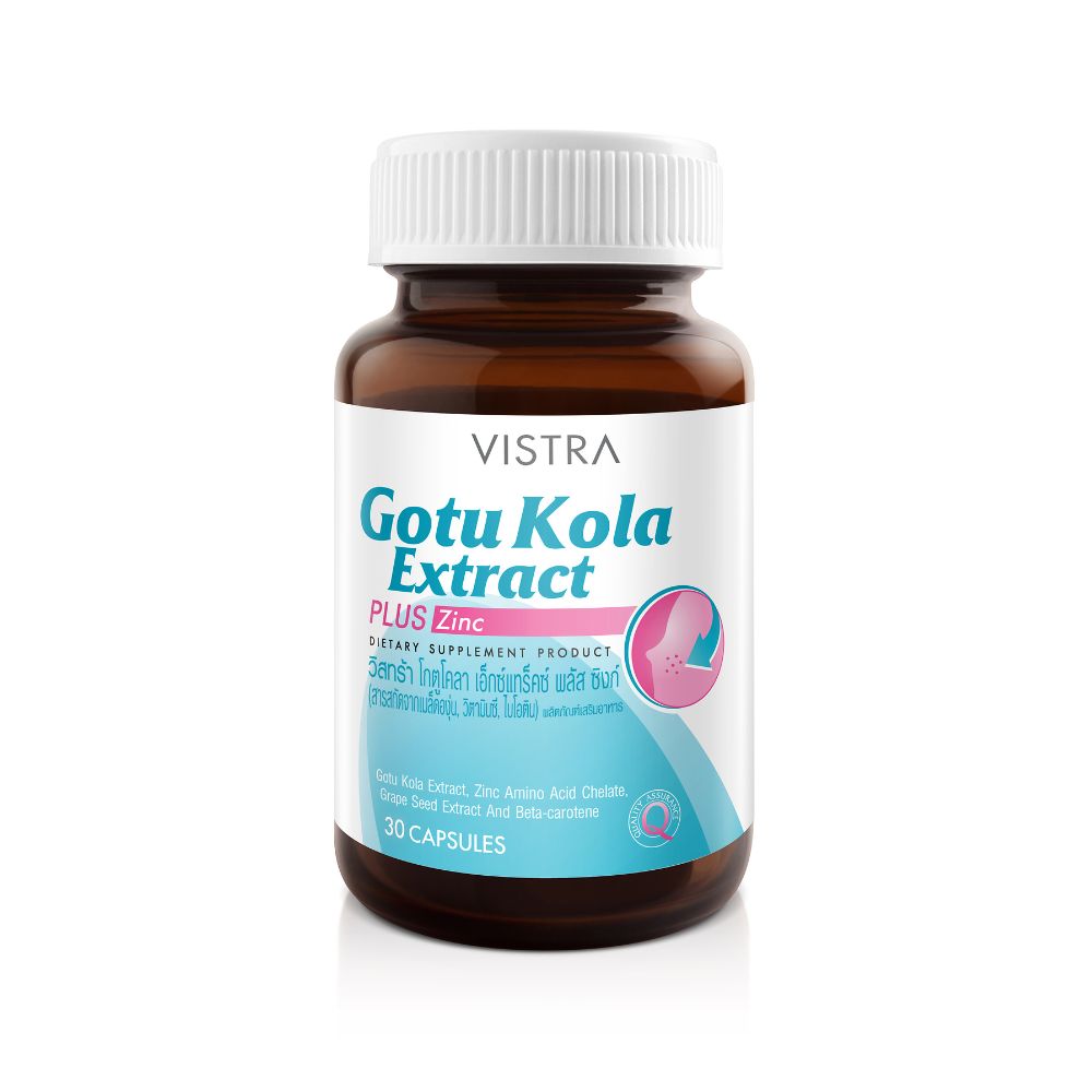 VISTRA GOTU KOLA EXTRACT PLUS ZINC 30'S