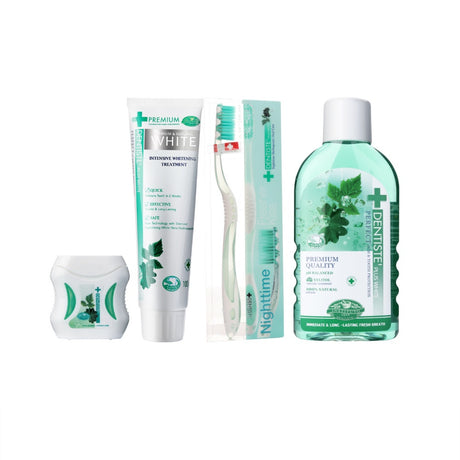 Dentiste' เซ็ตฟันขาว สำหรับแปรงฟันก่อนนอน Nighttime Premium White Set
