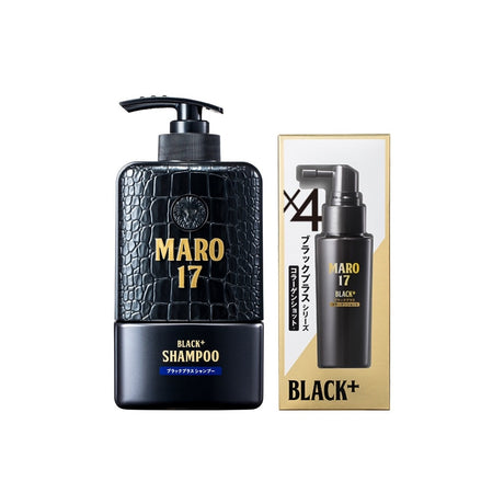 Maro Complete Set [สูตรผมดกดำ+ไม่ร่วง]17 Black Plus 350 ml.+Collagen Shot 50 ml. แชมพู เซรั่ม นวัตกรรมจากญี่ปุ่น