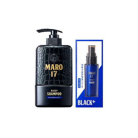 Maro Black Hair Set [ผมดกดำ+ป้องกันการเกิดผมขาว] เซ็ต แชมพูและเอสเซ้นส์ บำรุงผม กระตุ้นการสร้างเม็ดสี นวัตกรรมญี่ปุ่น