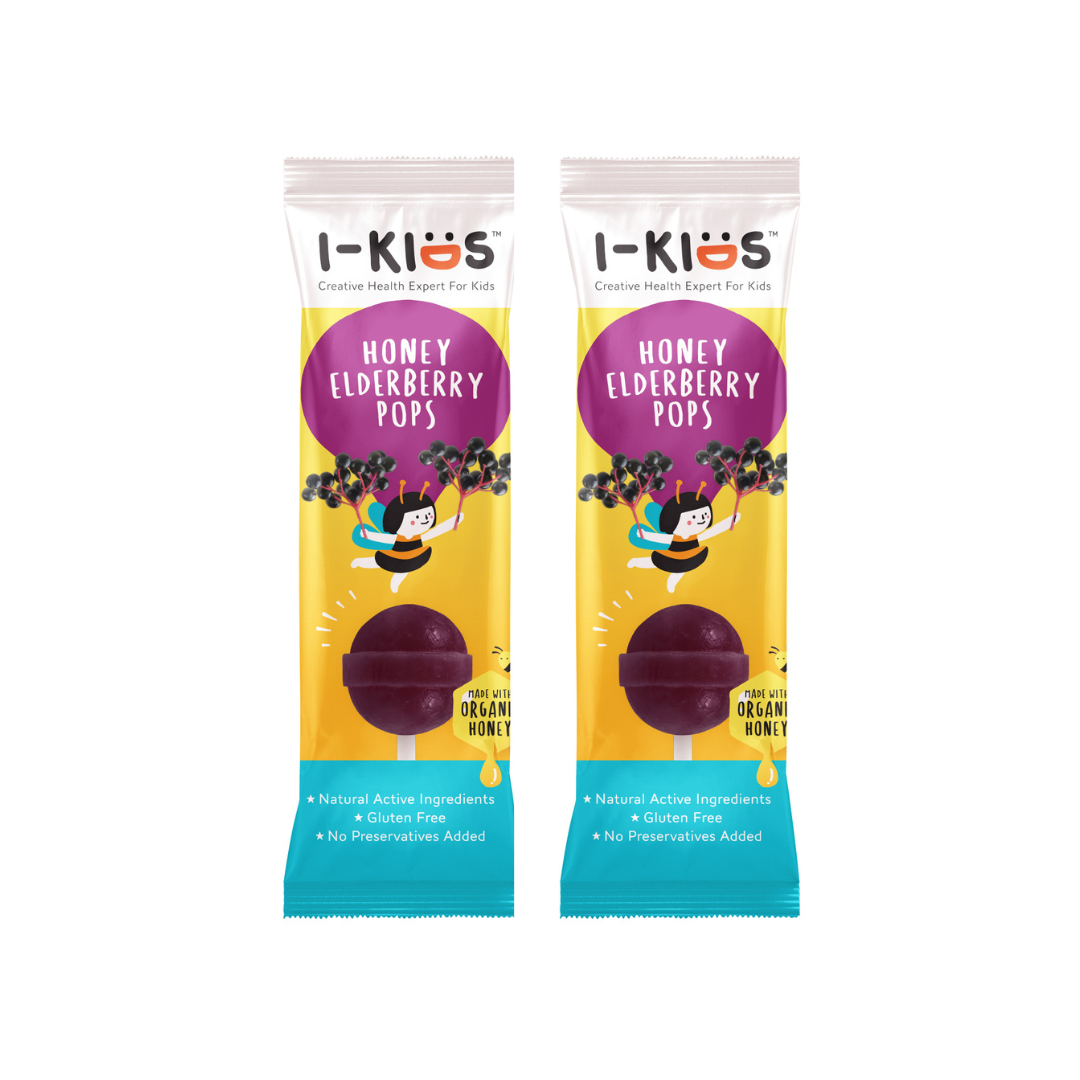 (Pack 2) I-KIDS HONEY ELDERBERRY POPS (1X10'S)#
