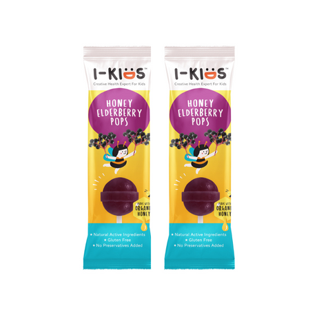 (Pack 2) I-KIDS HONEY ELDERBERRY POPS (1X10'S)#