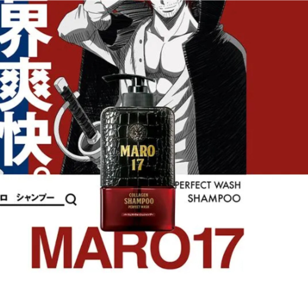 [New] Maro x One Piece SHANKS Maro 17 Collagen Hair Shampoo Perfect Wash 350ml.