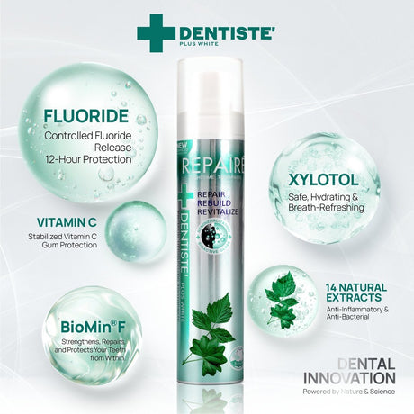 Dentiste' Repaire’ + Remin Free Advance Care Brush & Travel Set