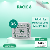 [Pack 6] Sukkiri By Dentiste Love Mint 20 Tab