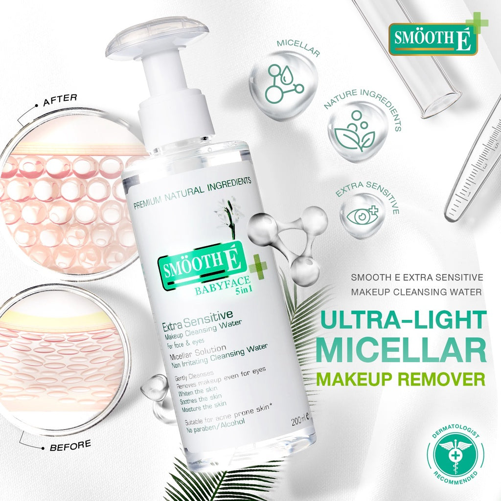[Free Gift] Smooth E Extra Sensitive Makeup Cleansing Water